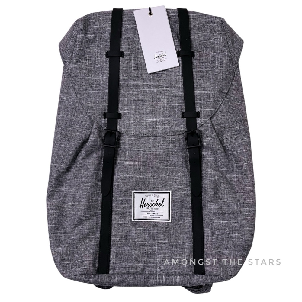 Herschel Supply Co. Retreat 19.5L  Raven Crosshatch Grey & Black Backpack